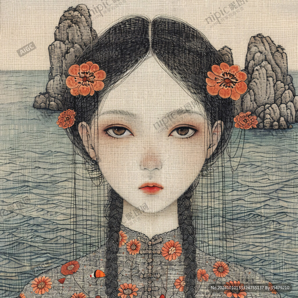 人物装饰画原创