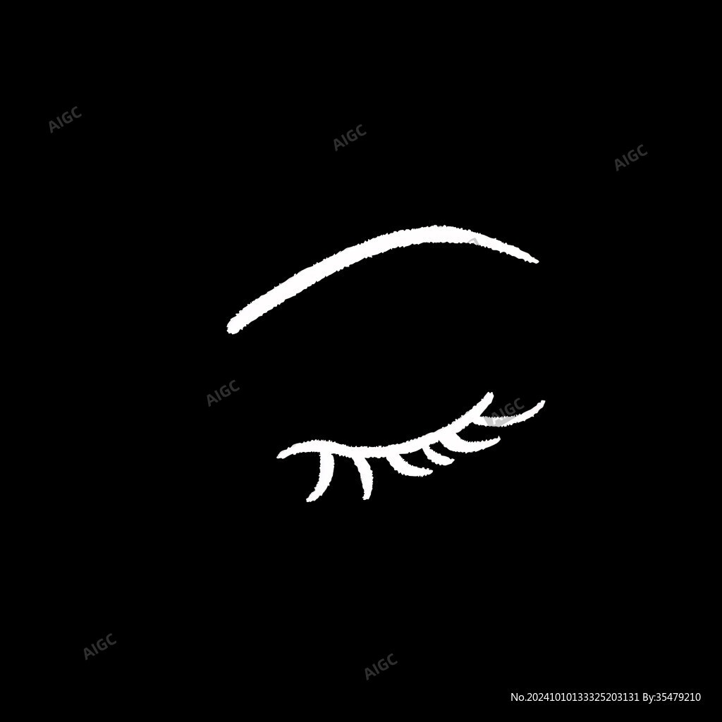 美女眼睛插画