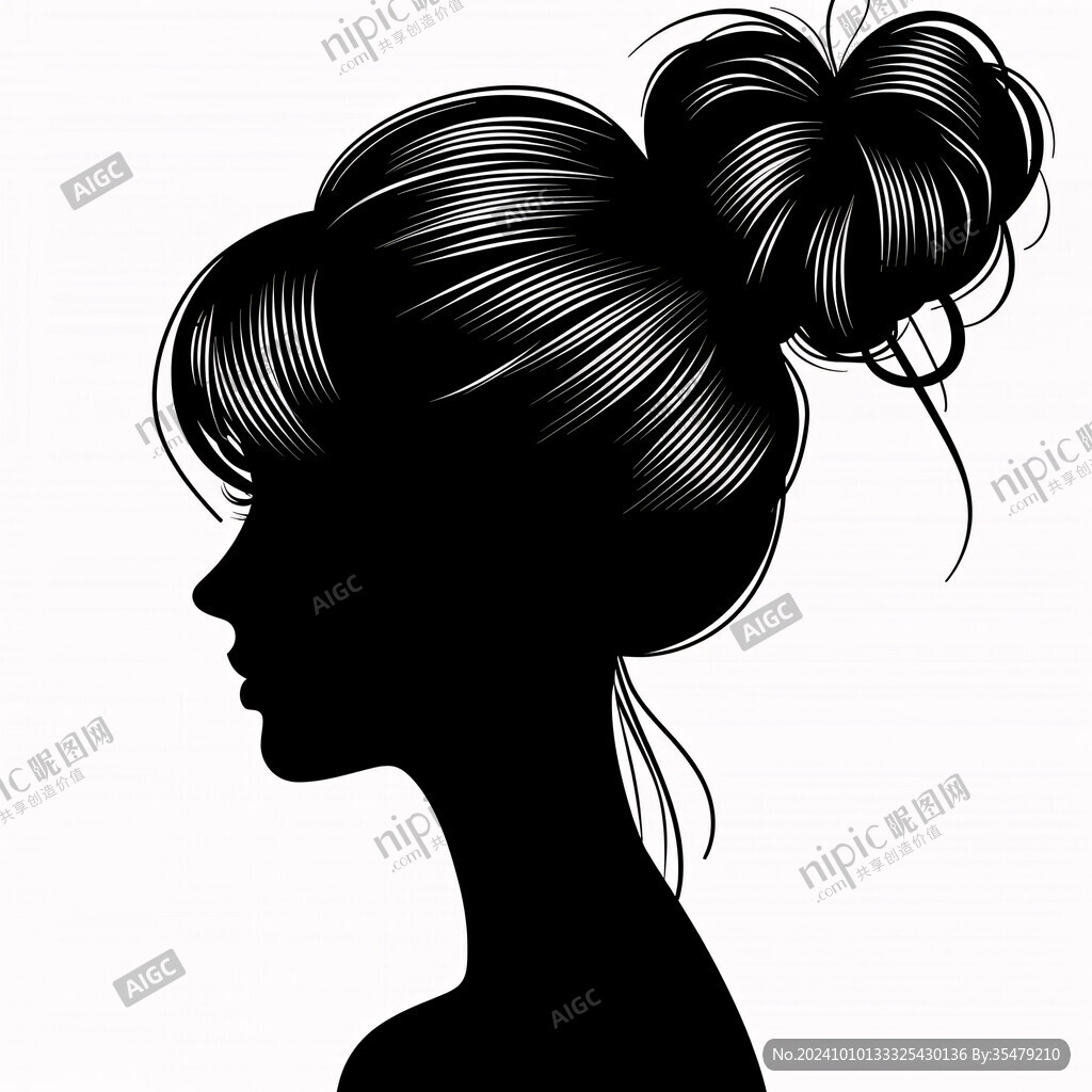 美女人物侧脸
