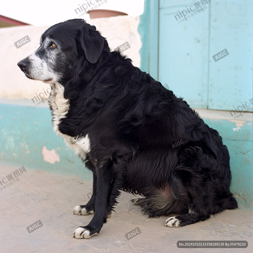 黑色田园犬