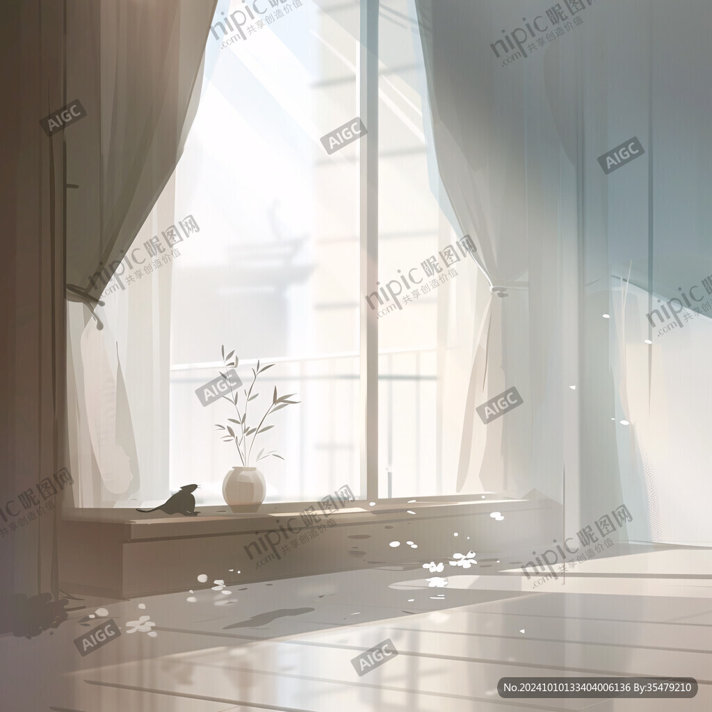 早晨阳光插画
