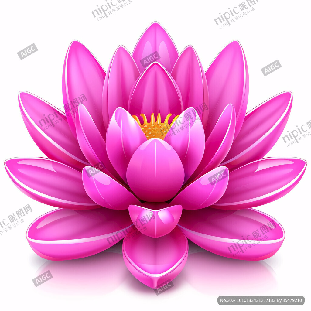 粉红色荷花素材
