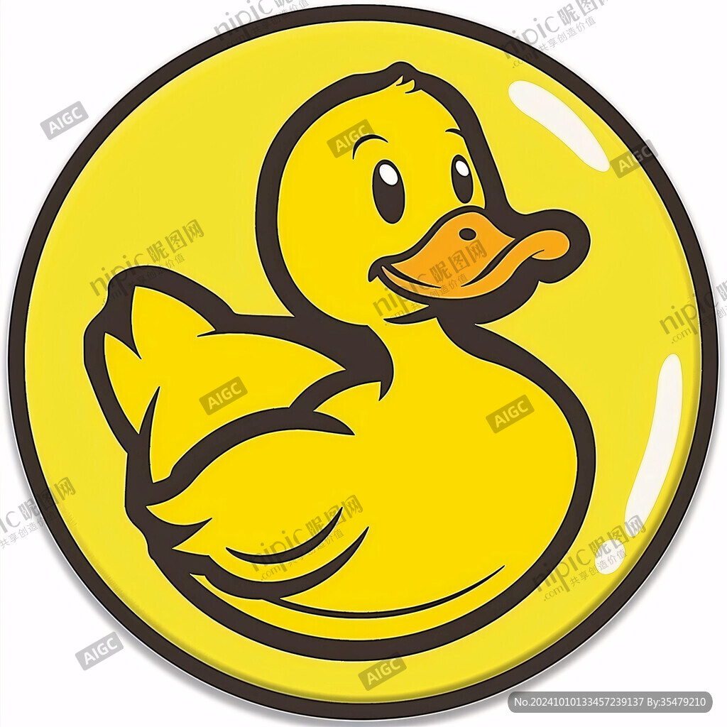 鸭子卡通logo