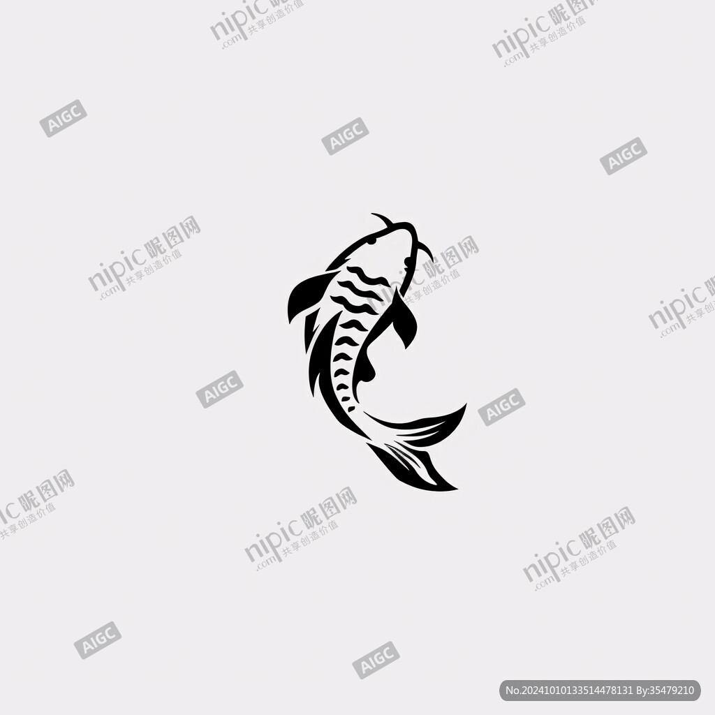 鱼字标志设计