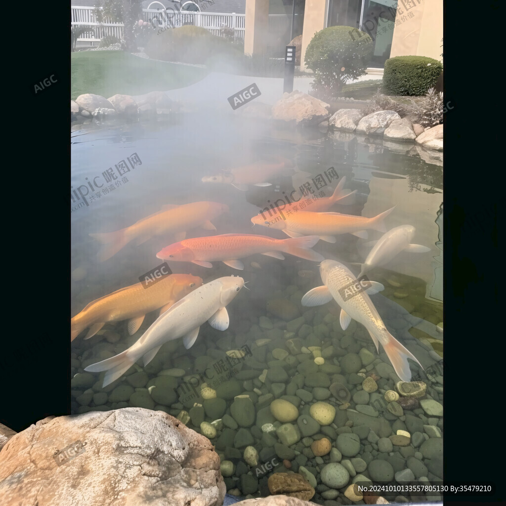 水池雾气景观设计