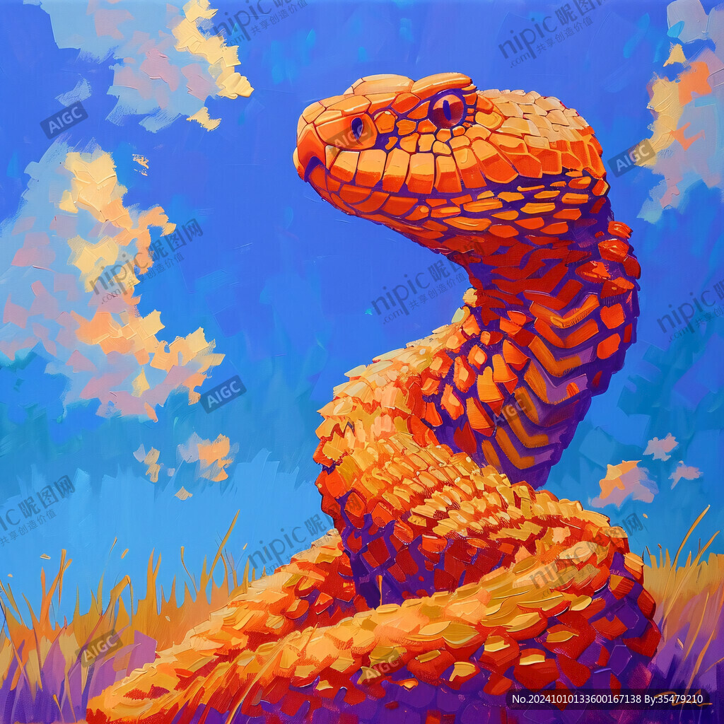 眼镜蛇立体画