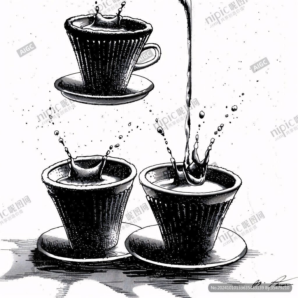 茶杯装饰画
