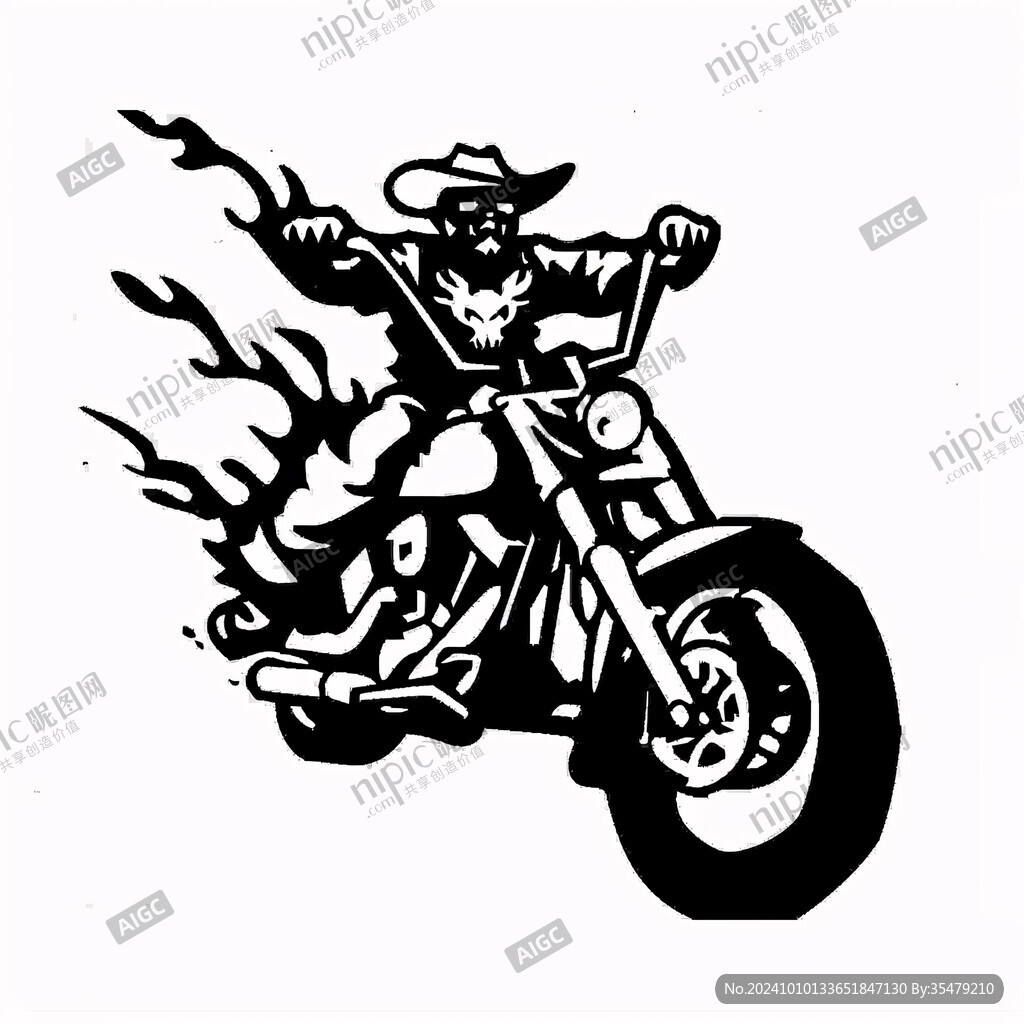 机车男机车手logo