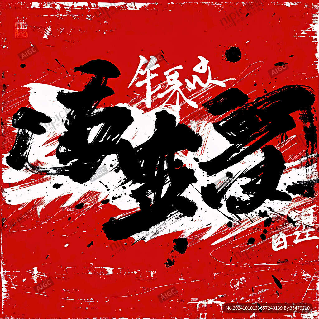 放肆拼毛笔字