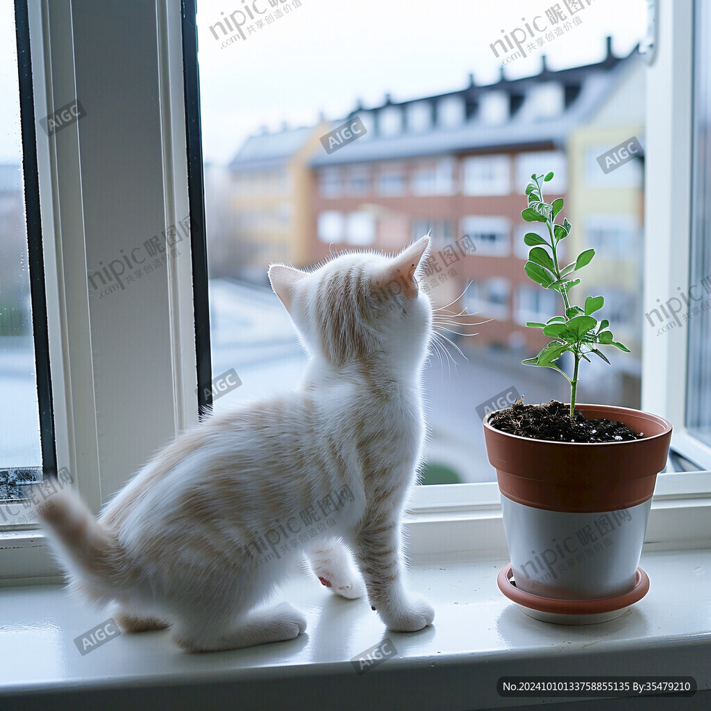 窗口的猫咪