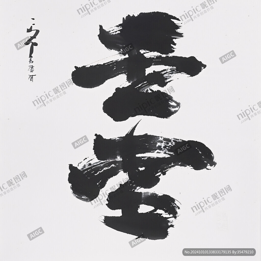 道家书法字