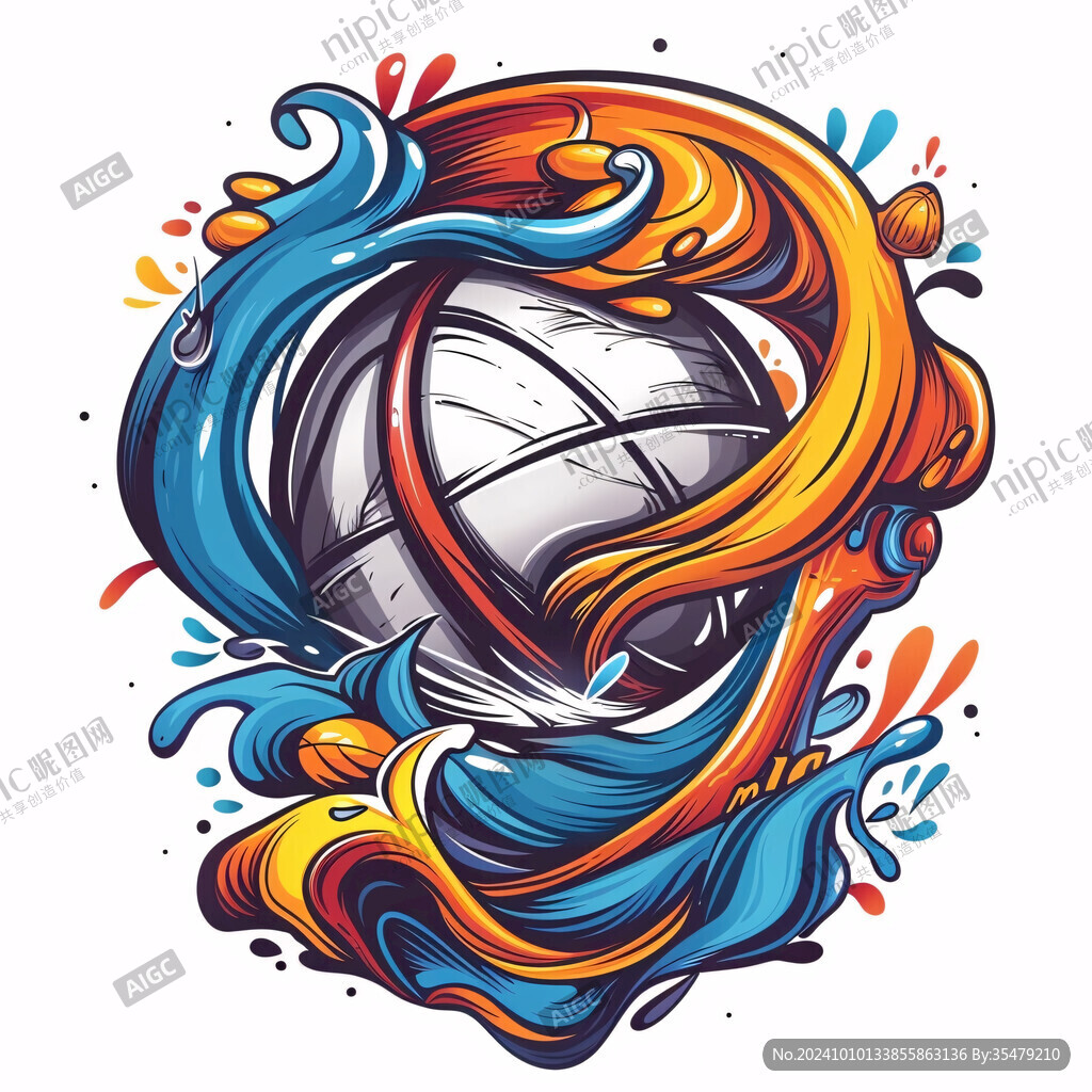 插画球类运动