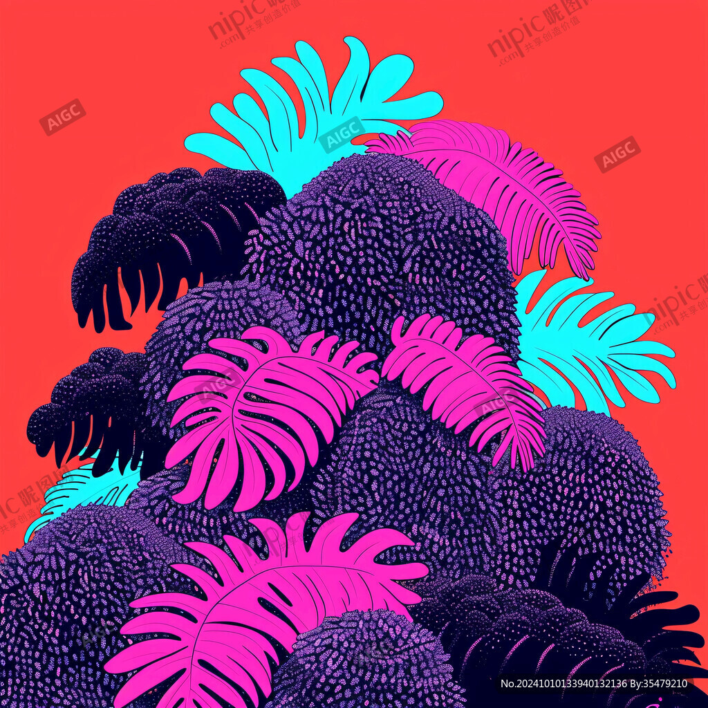 渐变色植物