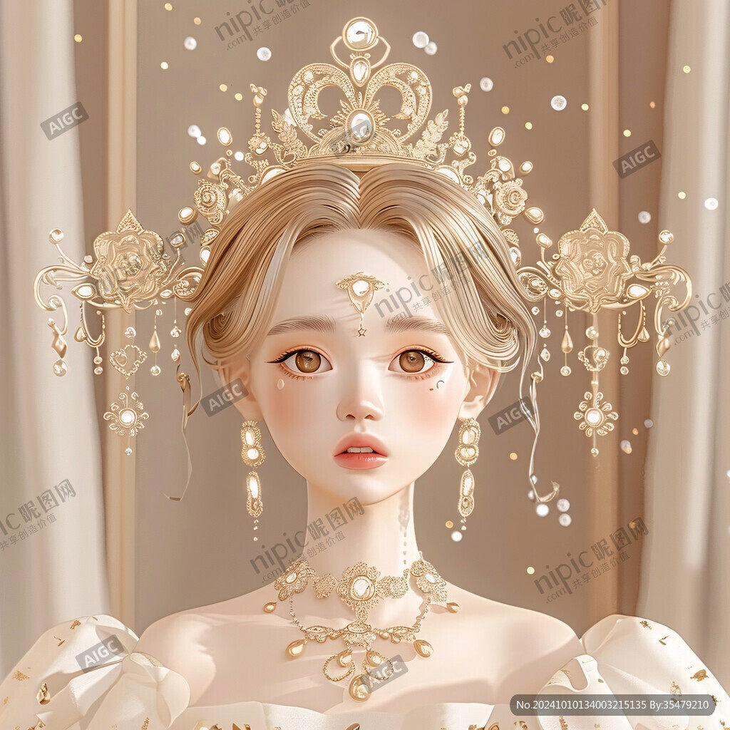 手绘美女公主
