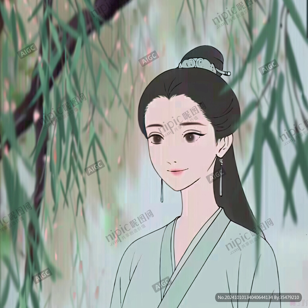 白素贞卡通造型