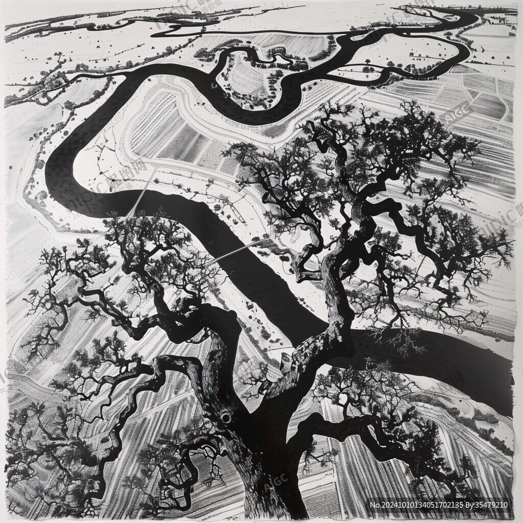 毫州版画插画雕刻素材