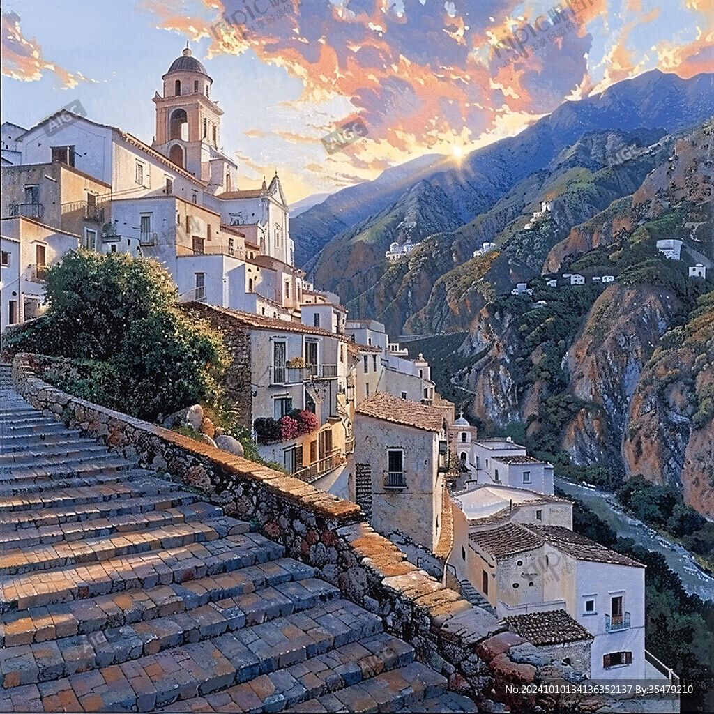 意大利风景装饰画