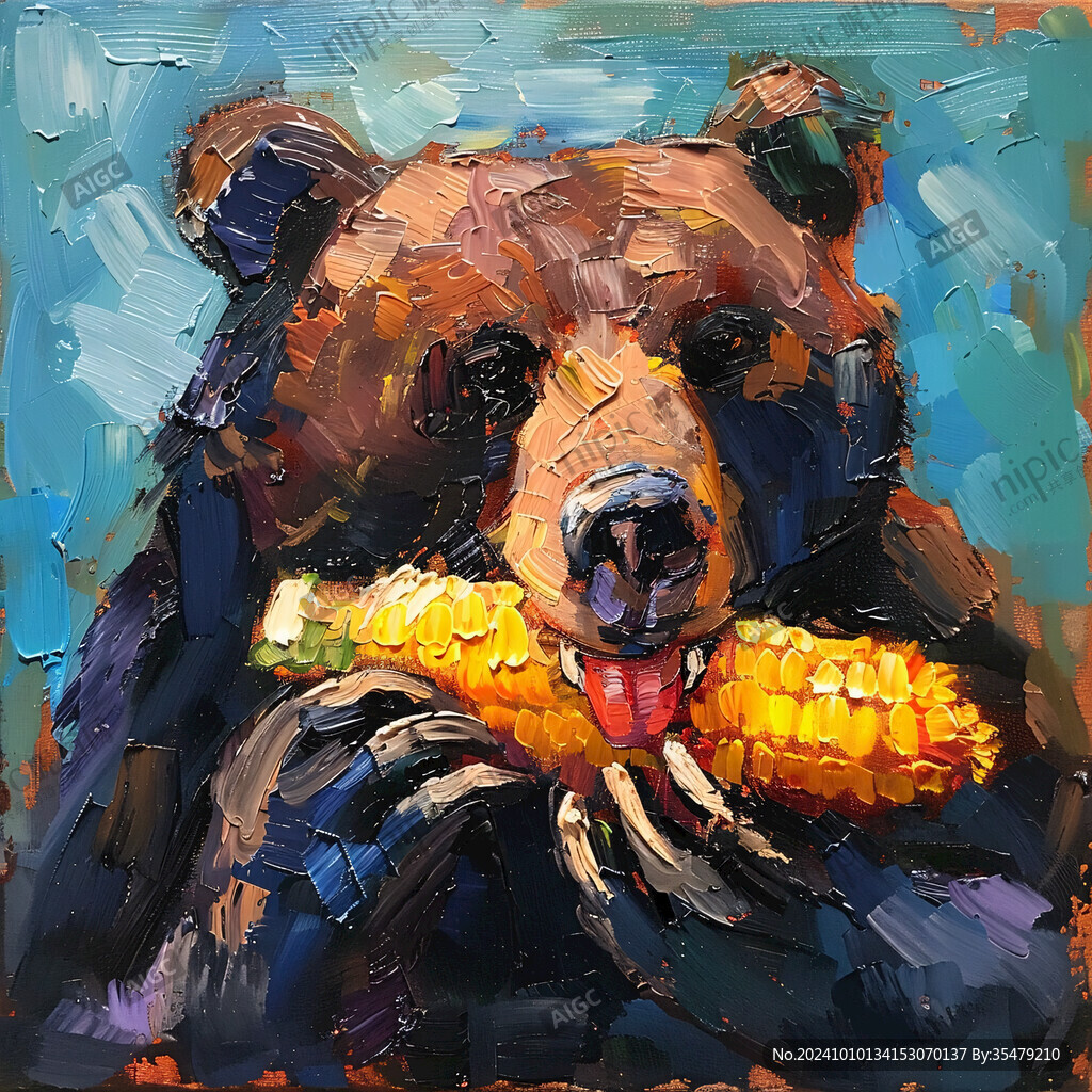 狗熊插画