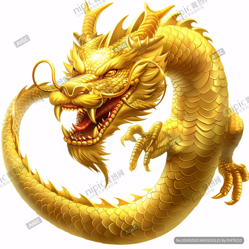 金色龙纹金龙苍龙青龙