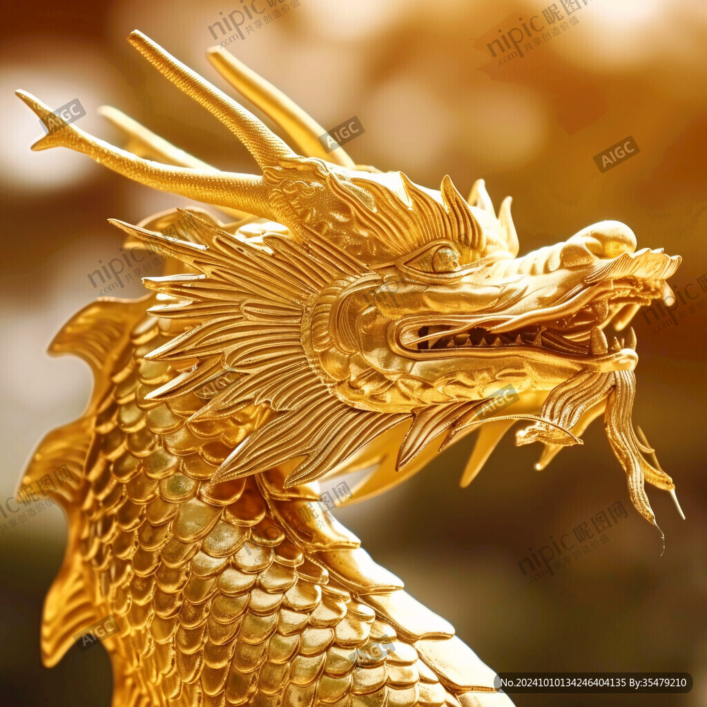 金色龙纹金龙苍龙青龙