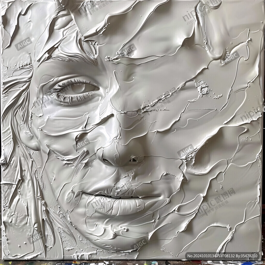 立体质感金属画