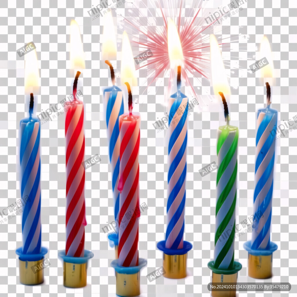 生日贺卡烛光蜡烛