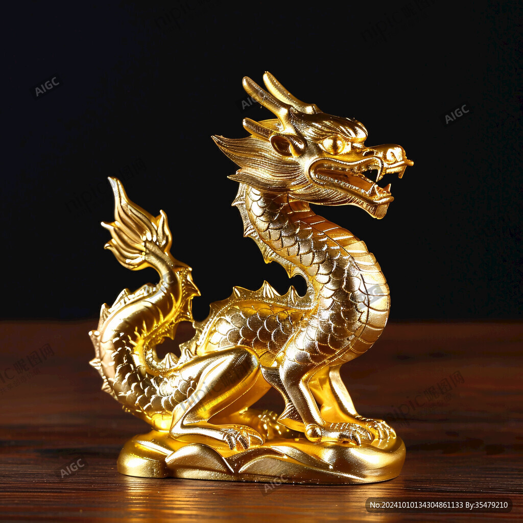 黄金龙摆件