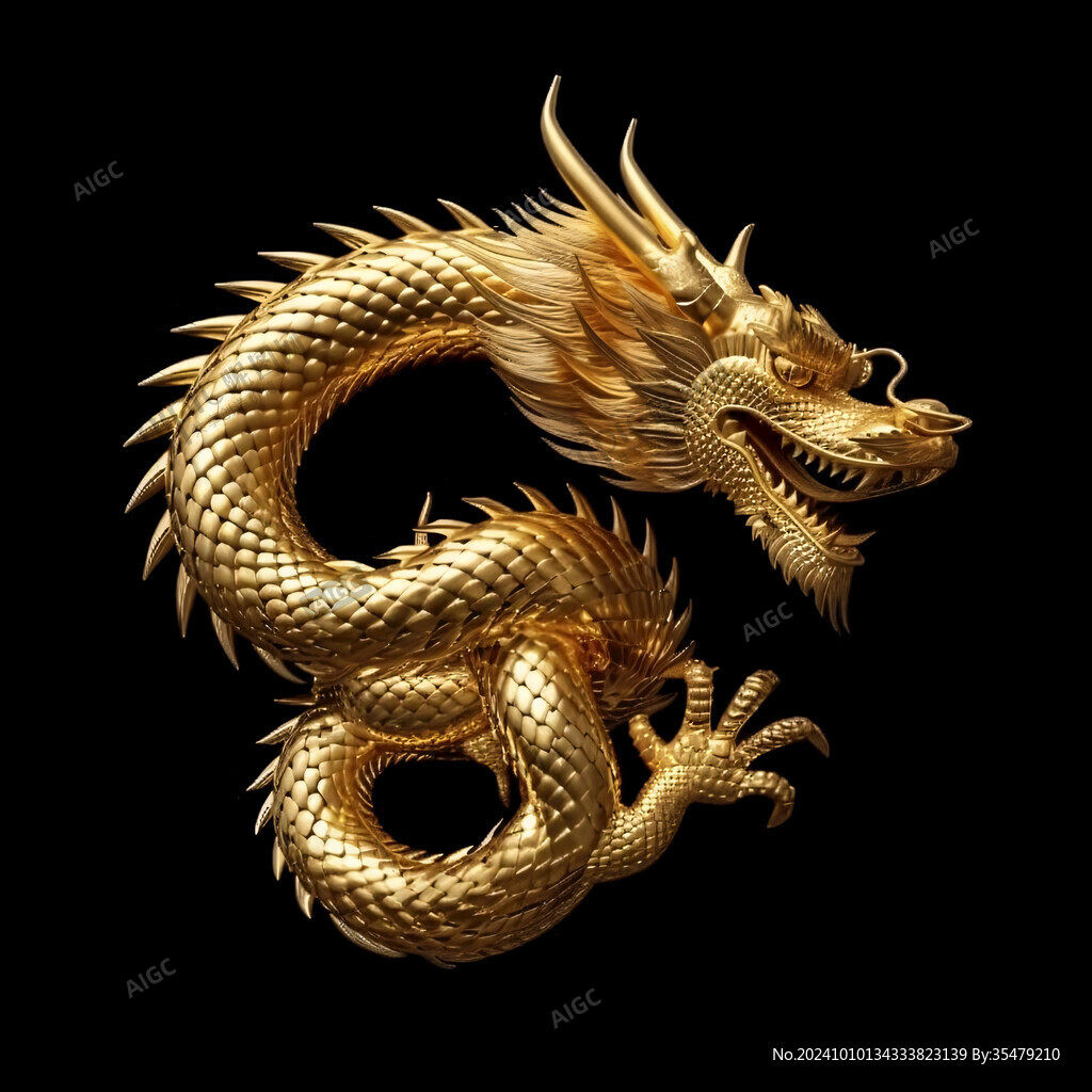 金色龙纹金龙苍龙青龙