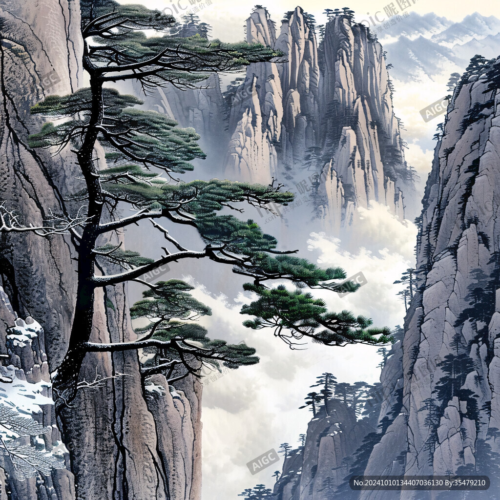 迎客松大图