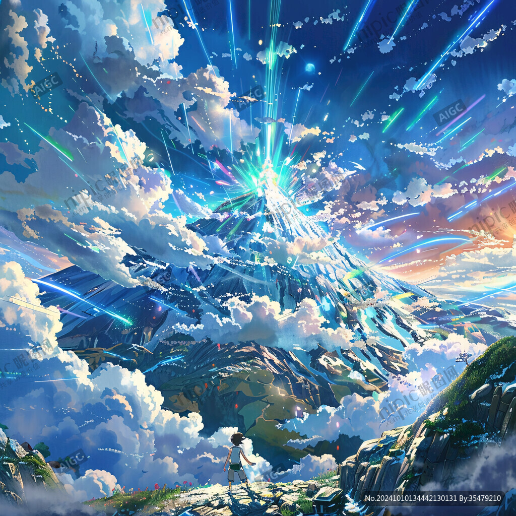插画图山插画
