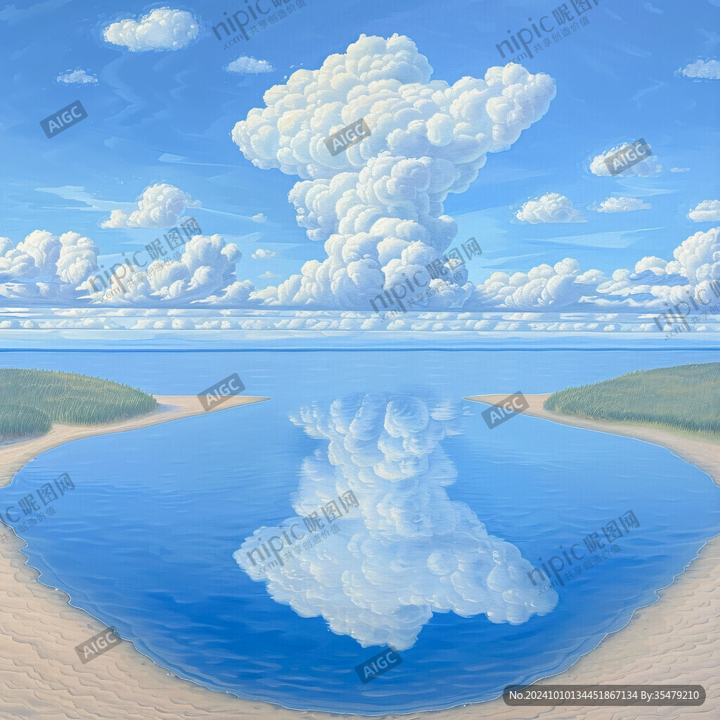 3d云海悬浮小岛