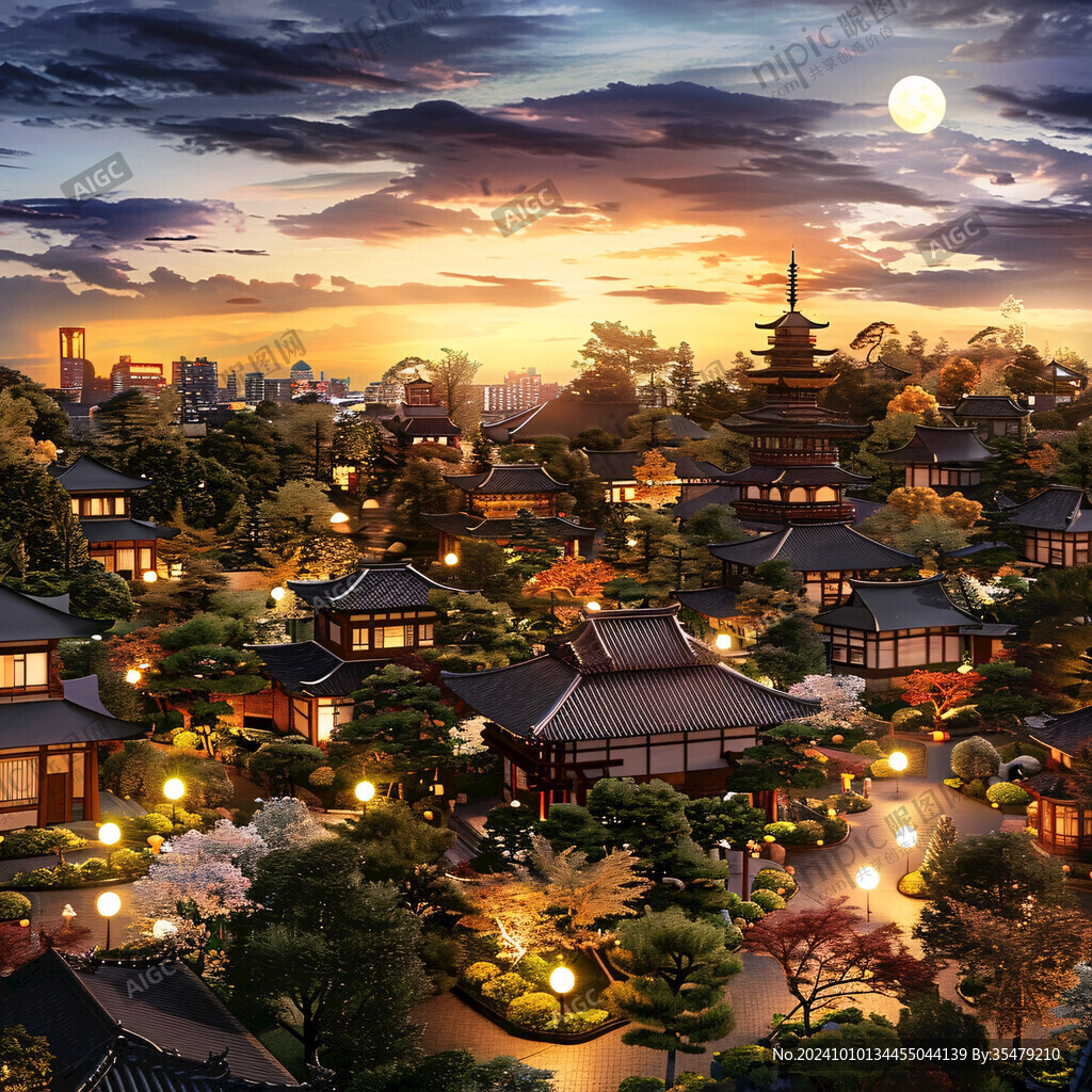 古代夜景模型