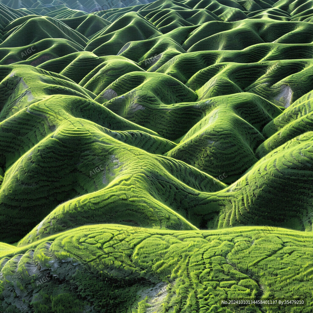 3d抽象连续凹凸肌理