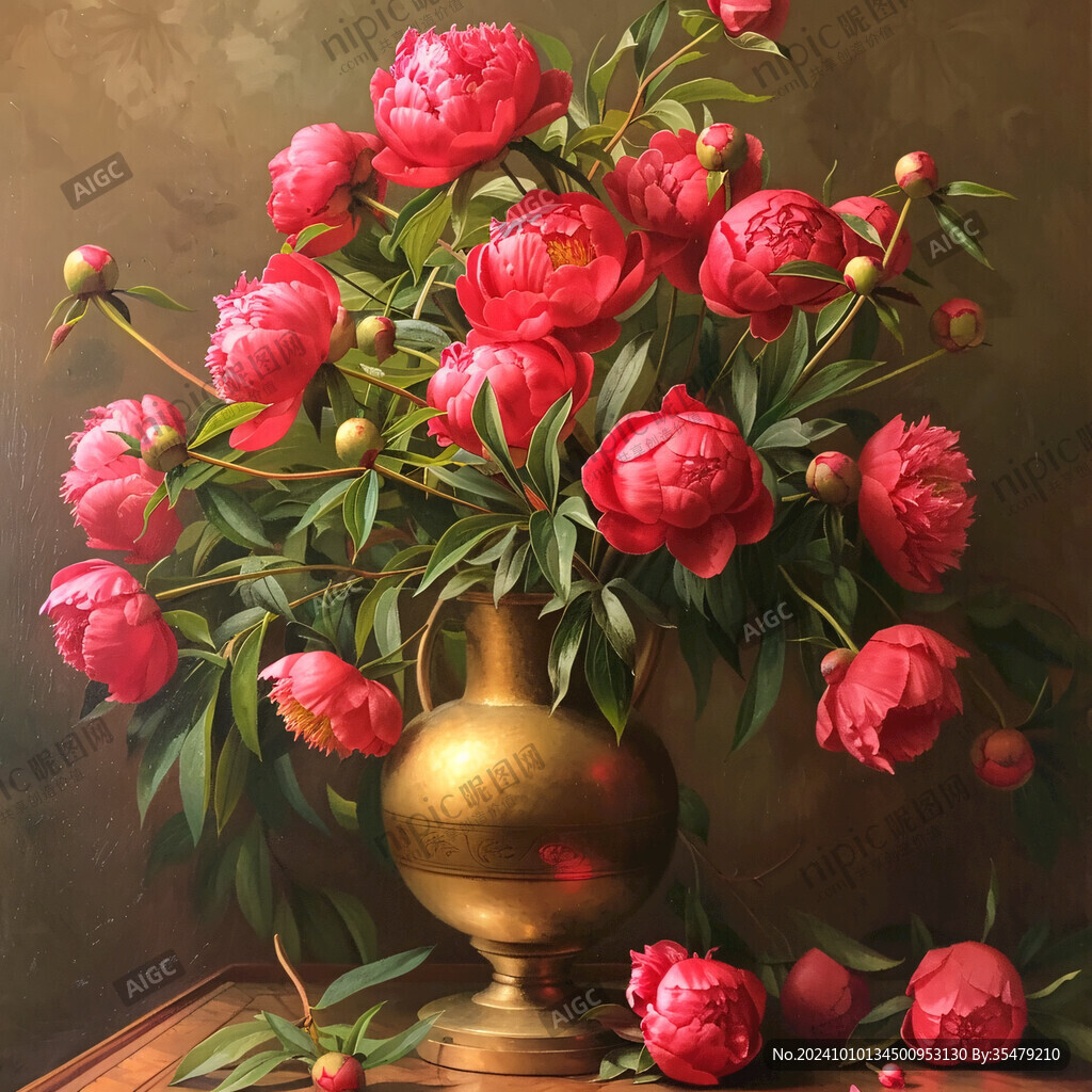 3d立体花卉油画
