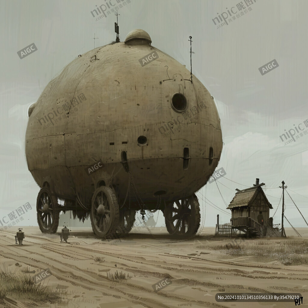 外星球幻想场景插画