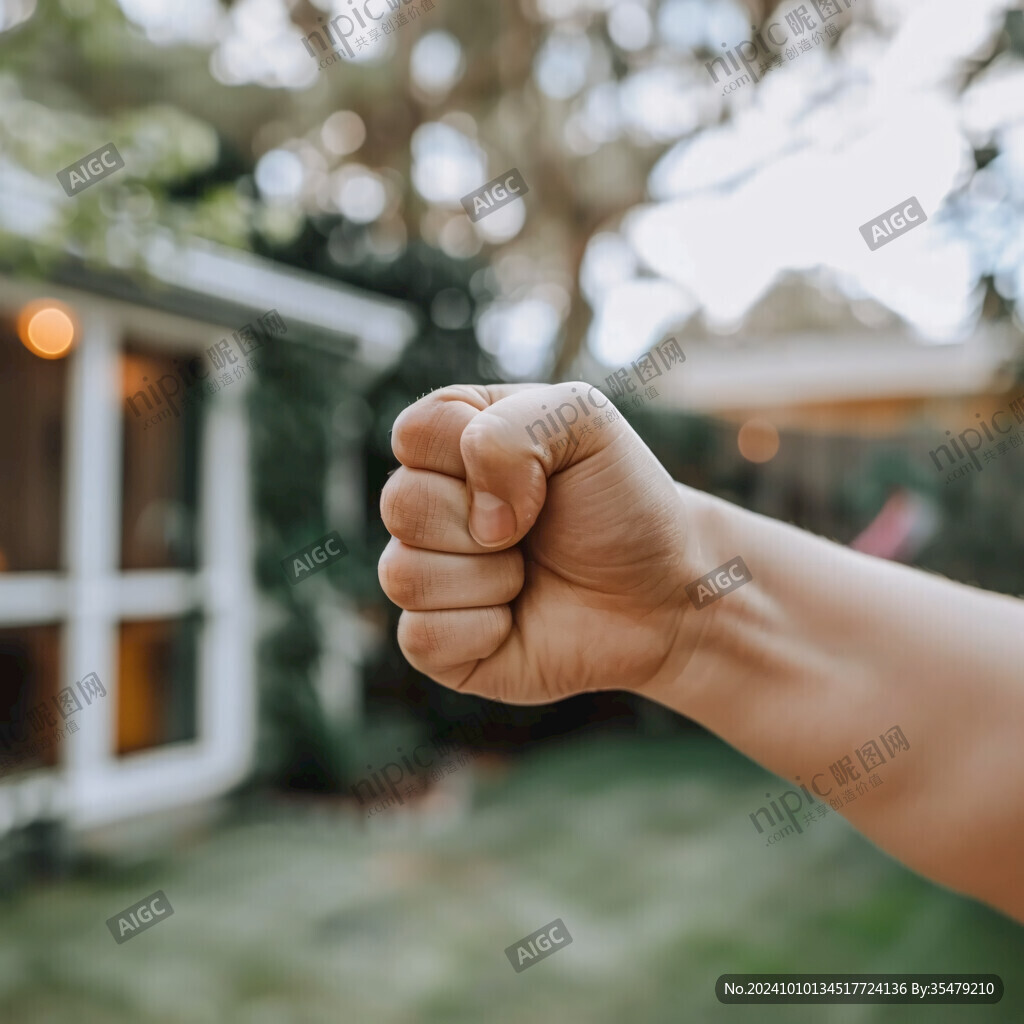 握拳的小手