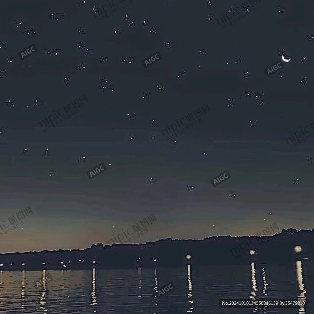 水面星光素材
