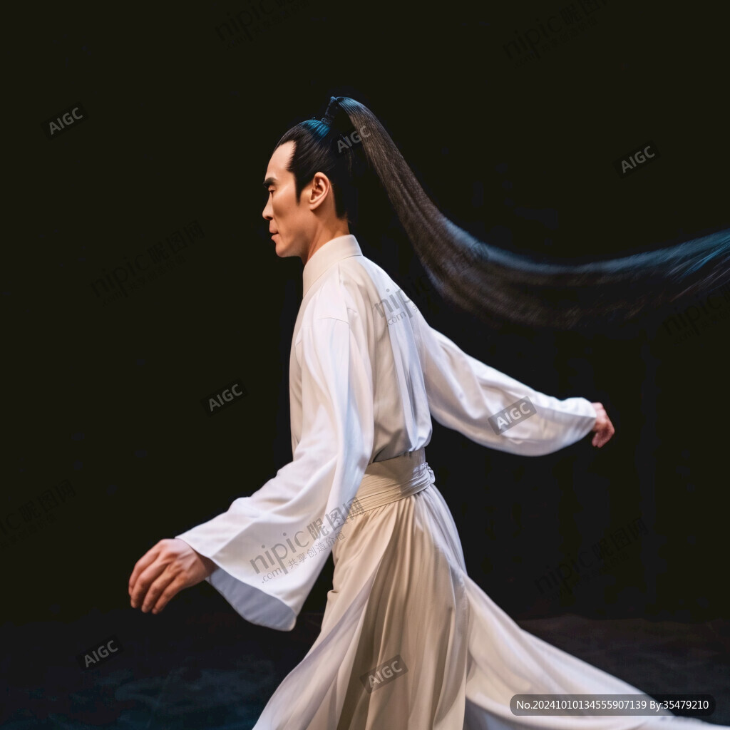 古装束发男子