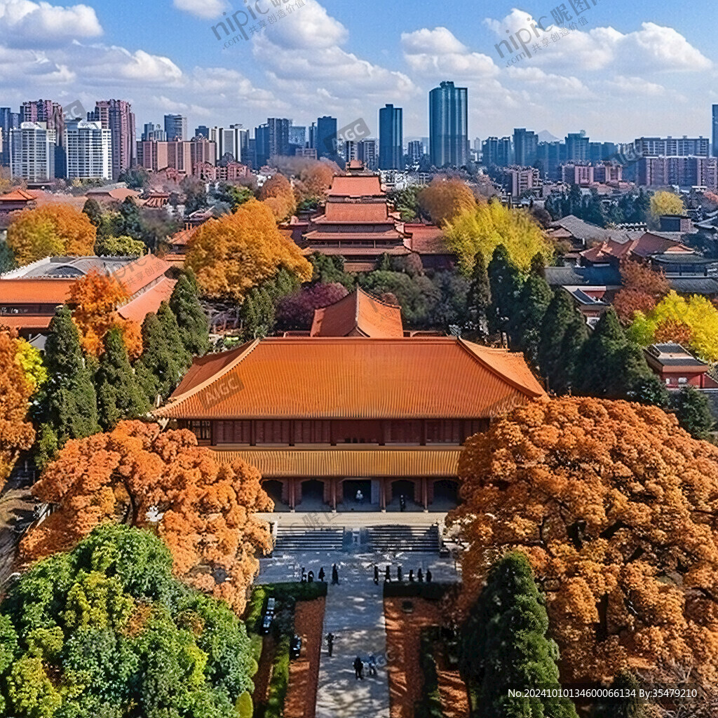 中轴线俯拍