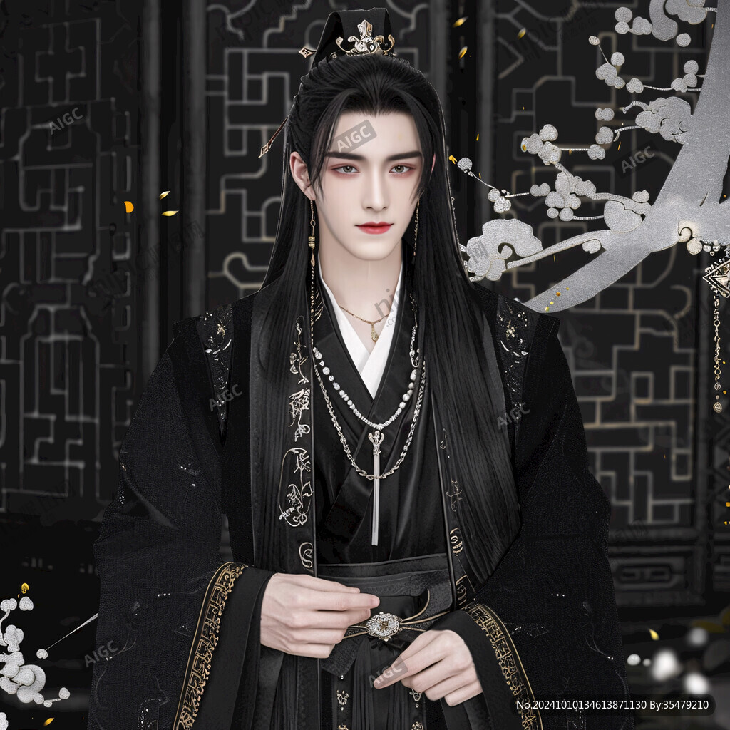 古装束发男子