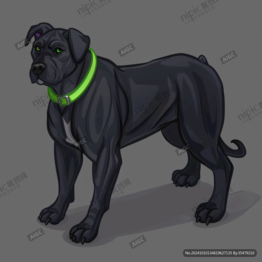 恶霸犬插画