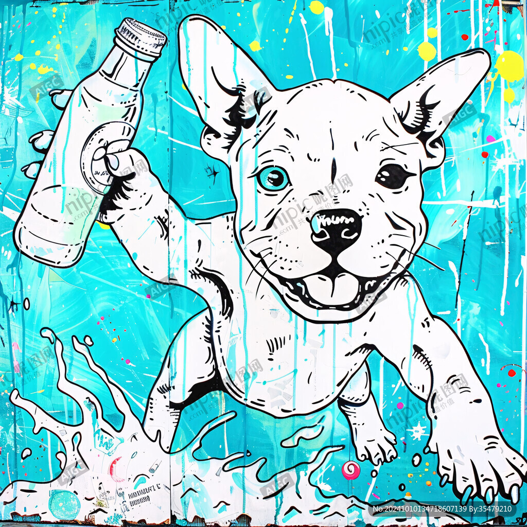 狗狗潮流插画