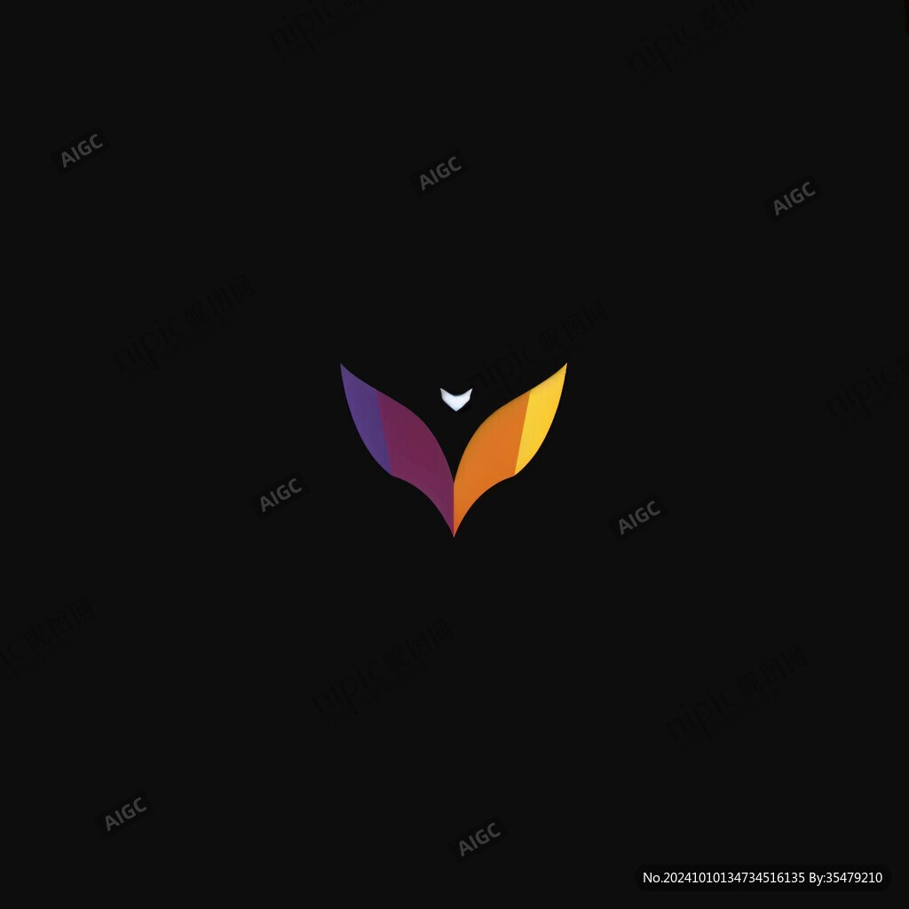 翅膀彩蝶蝴蝶logo
