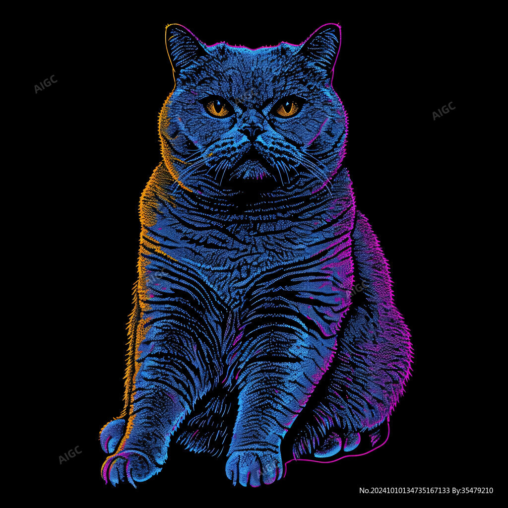 手绘肥猫