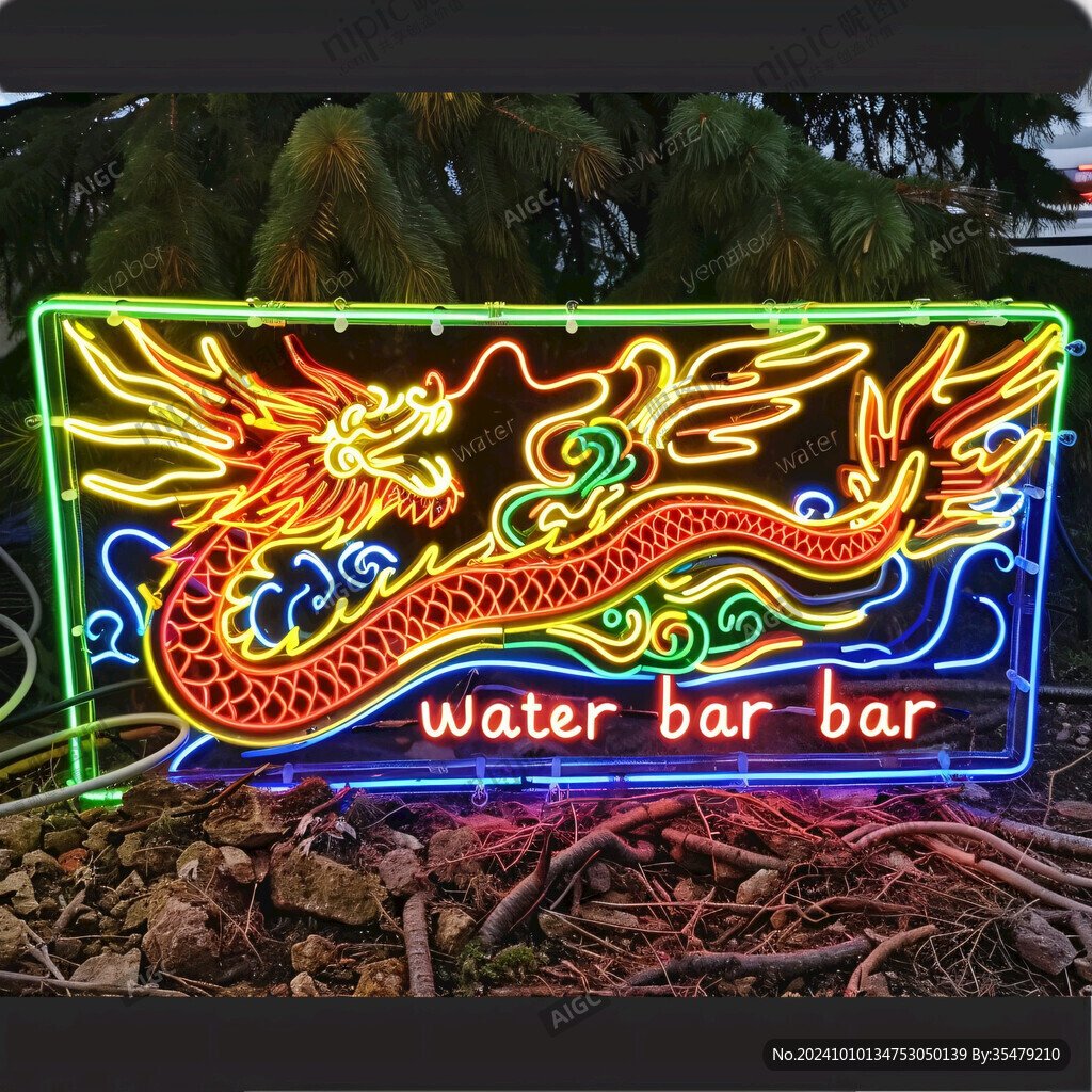 龙造型霓虹灯