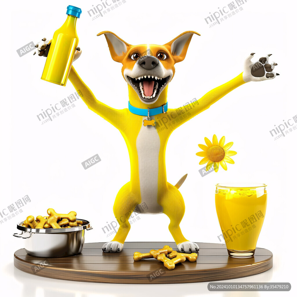 卡通狗狗形象俏皮搞笑