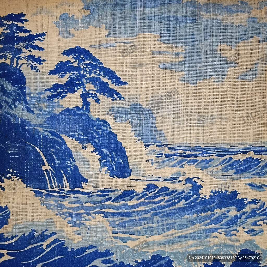 海水江崖纹海水江崖图