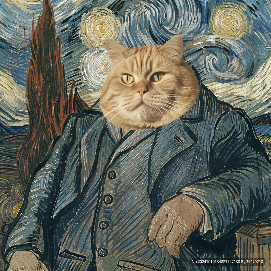 猫咪文创插画
