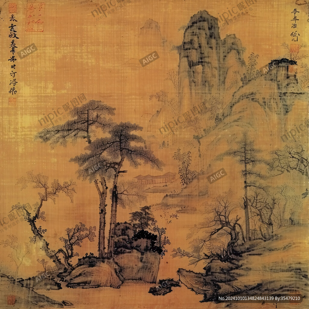 万松金阙图