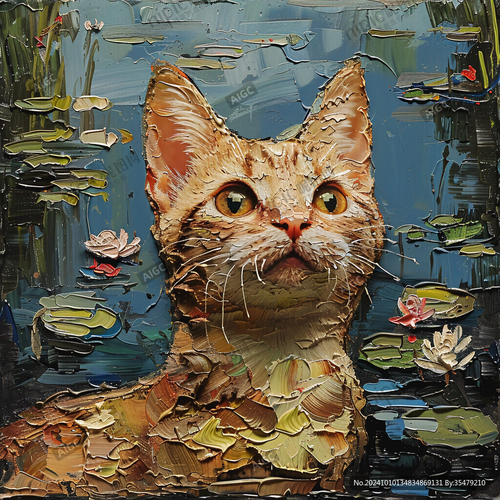 猫咪艺术画